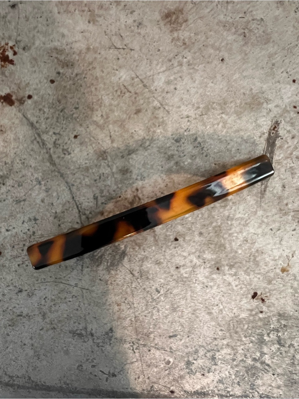 Tortoiseshell MACHETE Round Hair Clip & Neutral Barrette Set - Picture 6 of 10